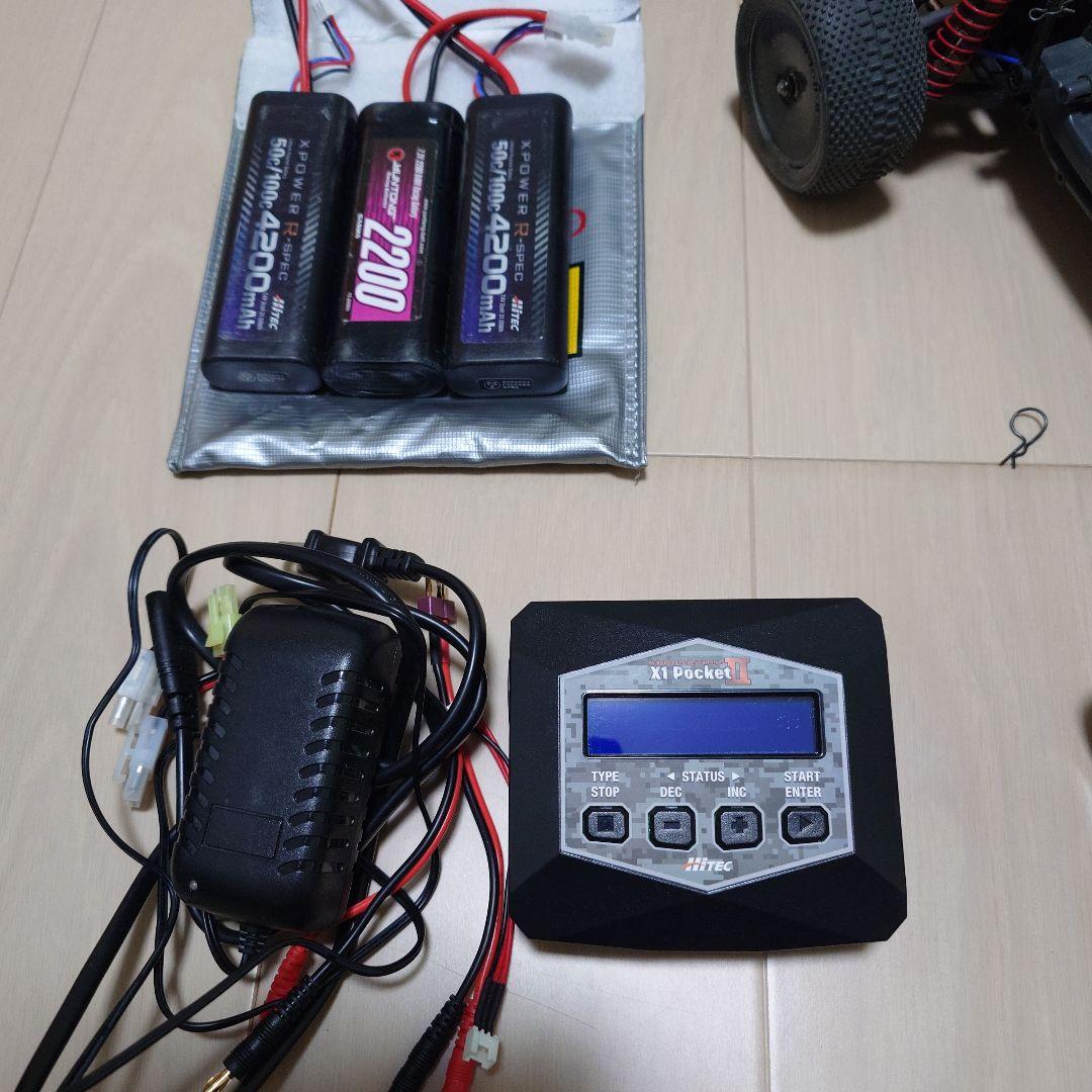 レーシングファイター カスタム済み、充電器、プロポセットDT03