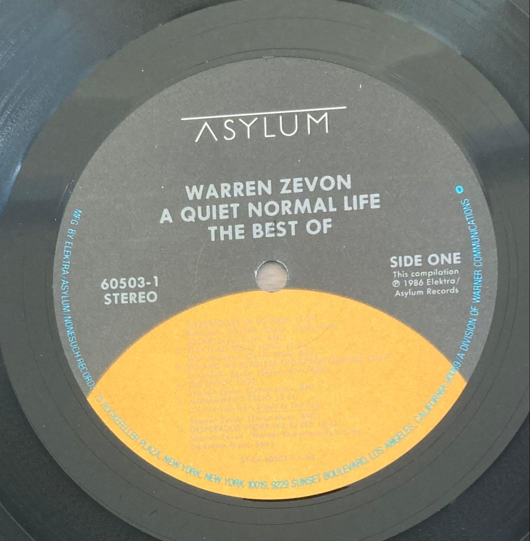 ◾️高音質️USオリジナル盤■WARREN ZEVON / ウォーレンジヴォン■Th