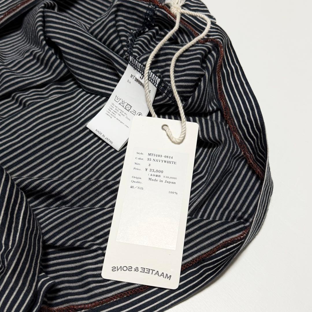 トップス 25SS MAATEE&SONS SILK S/SLEEVE LOOSE TEE