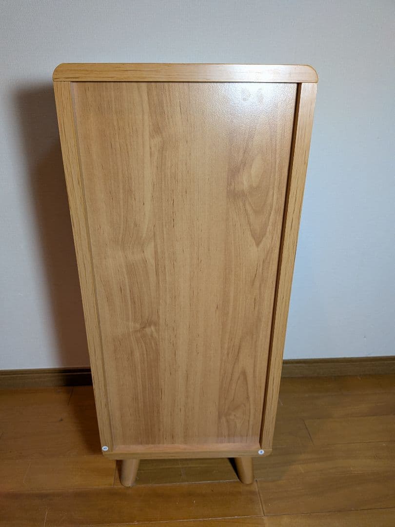 《送料込》Pico スリム 4段チェスト ナチュラル 引出し サイド収納 北欧