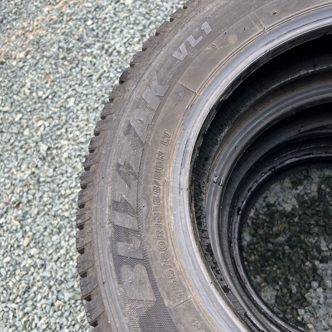 ブリヂストン ブリザック VL1 155/80R14 4本セット