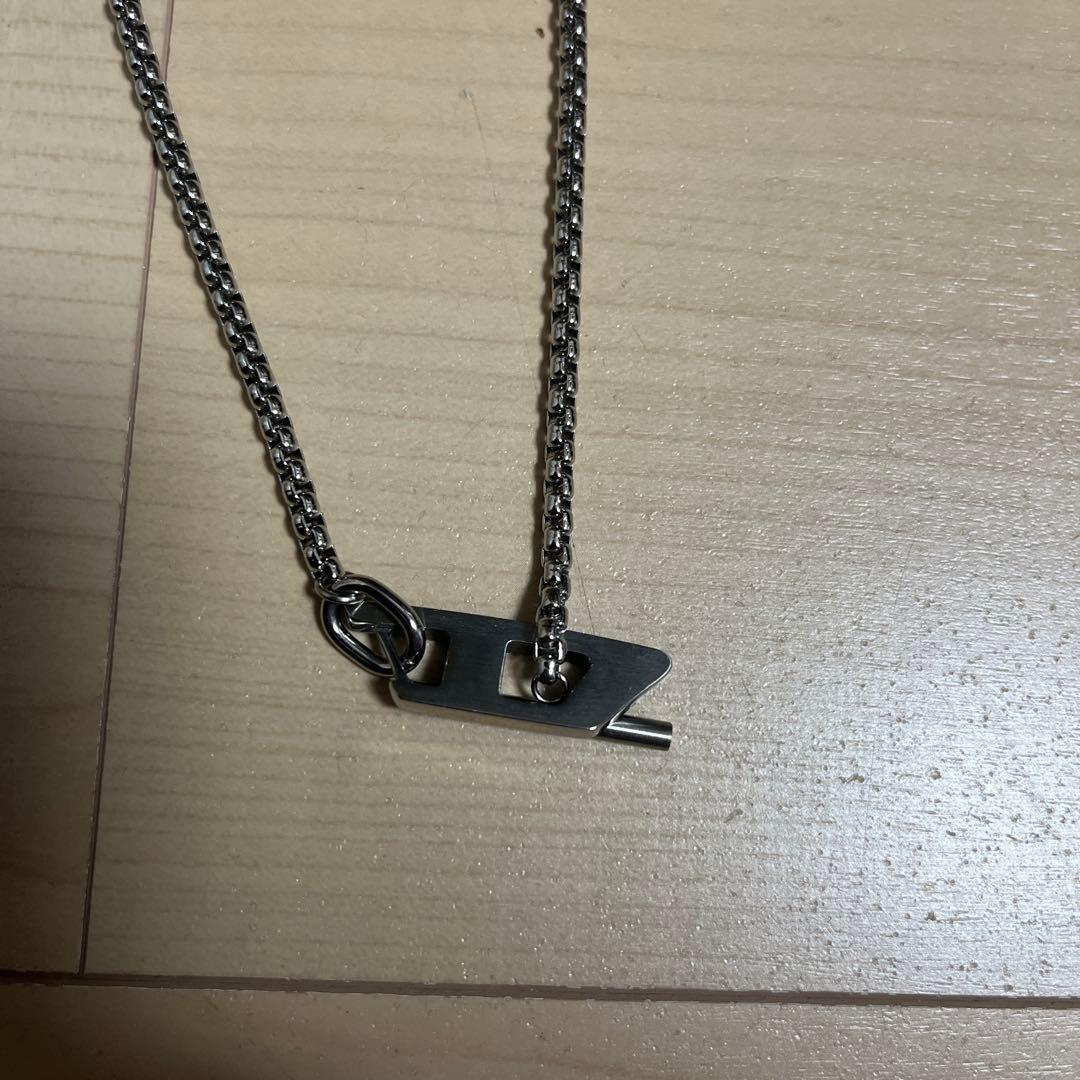 シルバー ステンレススチール チェーンネックレス 約50cm