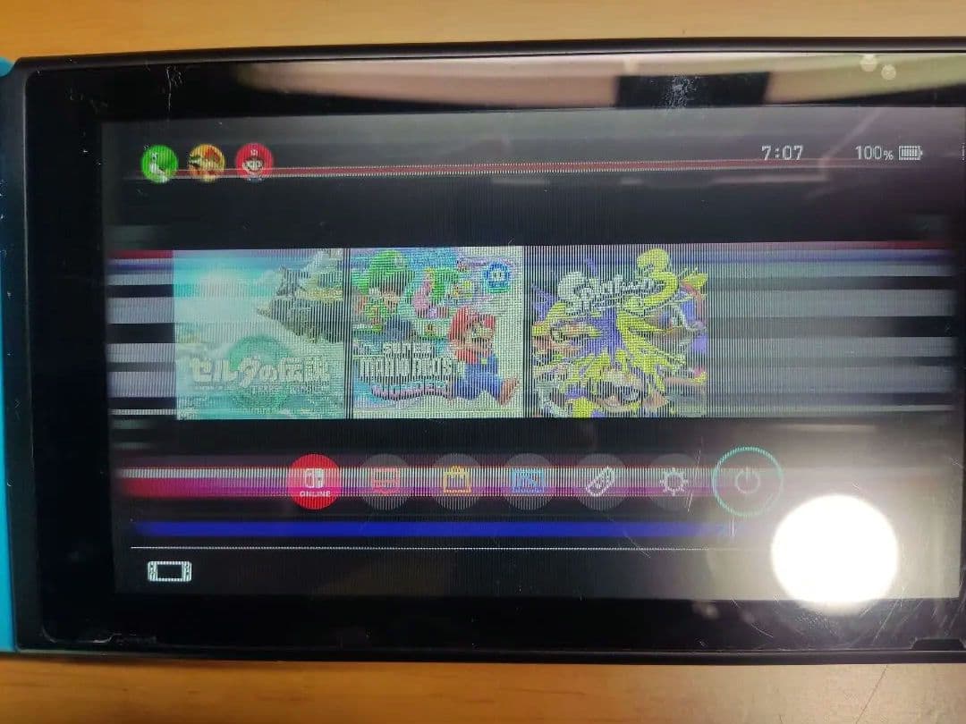 Nintendo Switch 本体のみ 2020年 画面不良 ジャンク