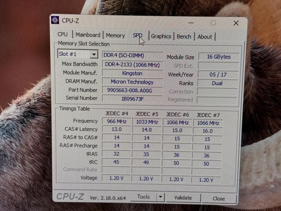 Kingston DDR4-2133 SO-DIMM 16GB×2枚 計32GB