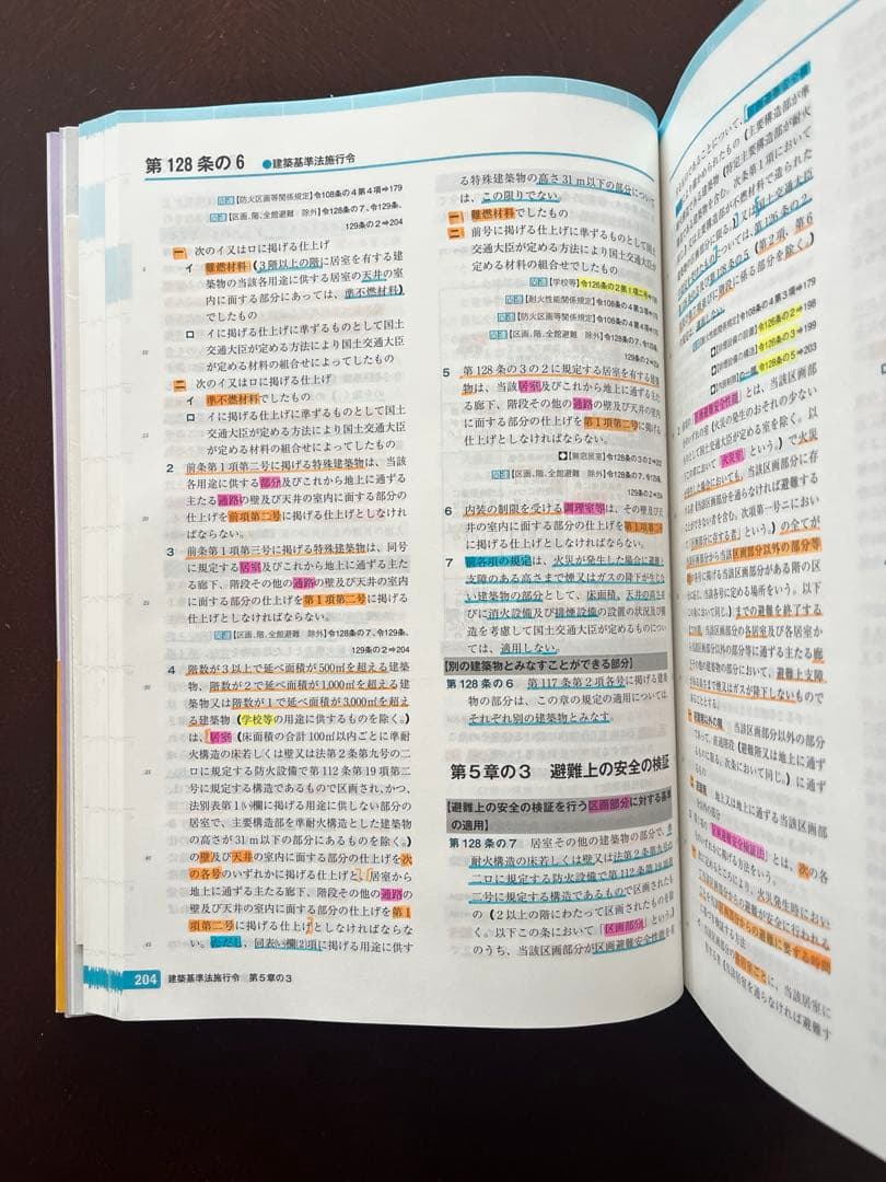 【2025年度版】一級建築士試験対応 法令集／TAC線引き済（4色）
