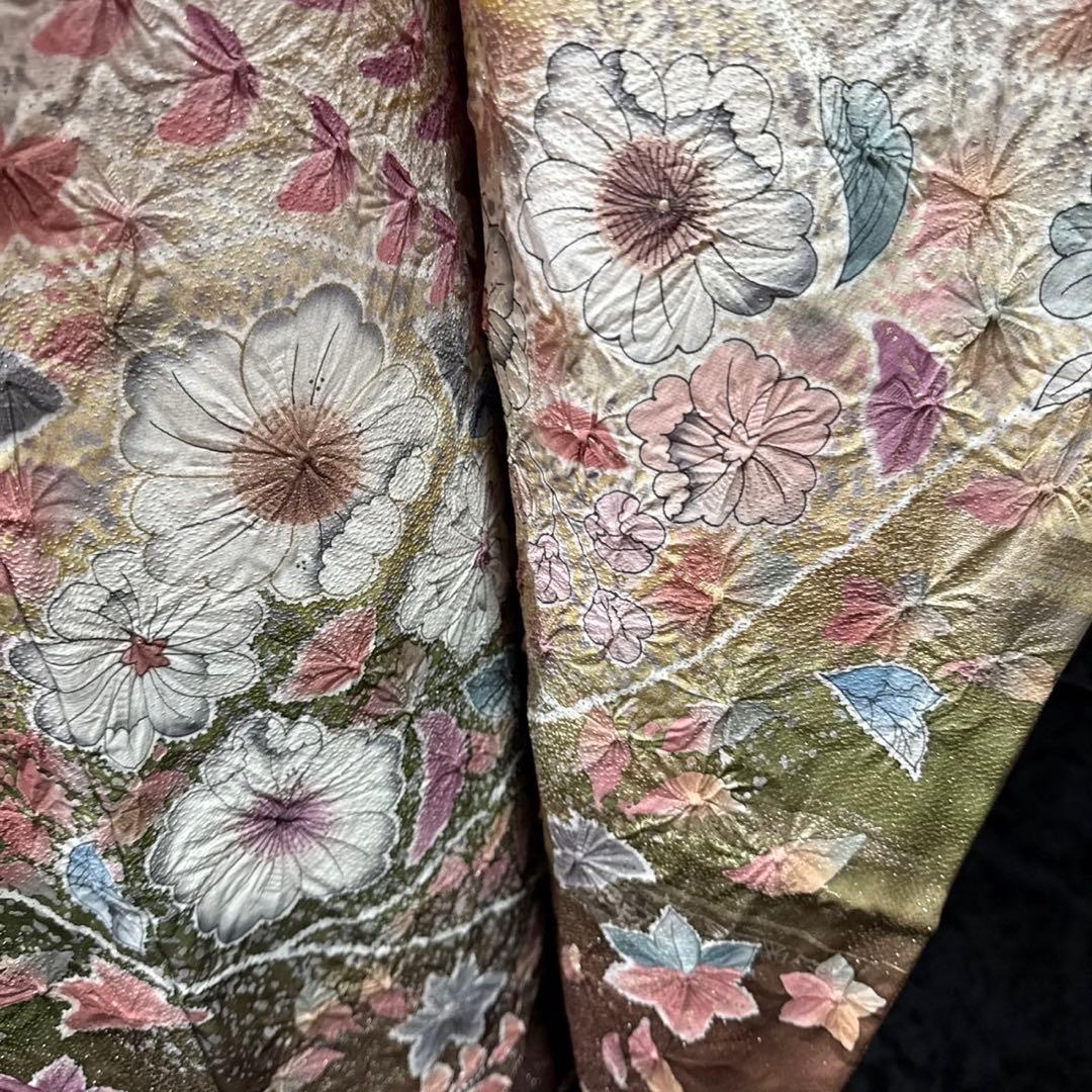 美品　辻ヶ花　辻が花　銀通し　花絞り　ぼかし　逸品　フルセット　振袖　振り袖