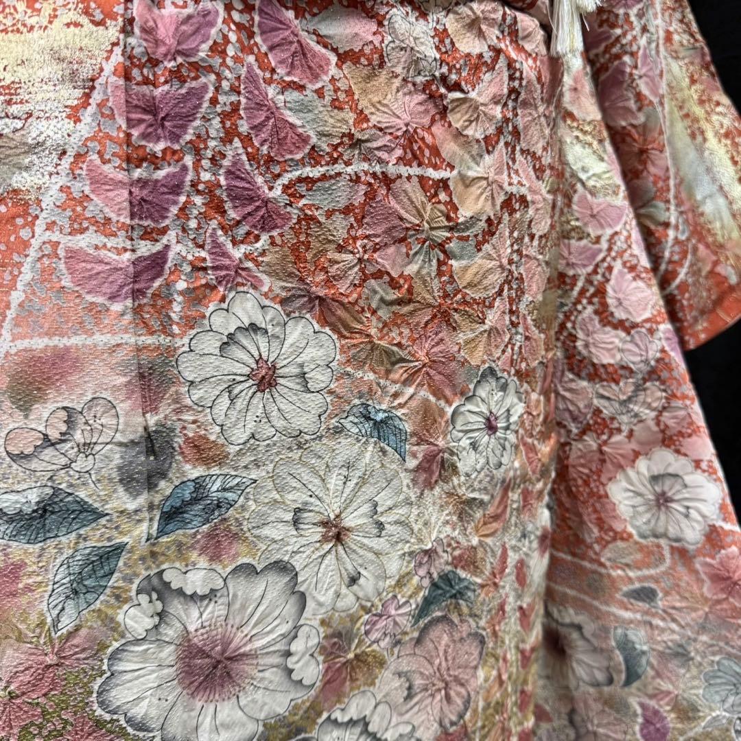 美品　辻ヶ花　辻が花　銀通し　花絞り　ぼかし　逸品　フルセット　振袖　振り袖