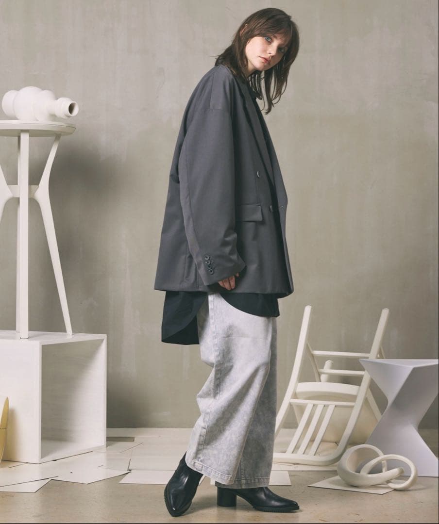 【美品】MAISON SPECIAL ウールミックスダブルテーラードジャケット