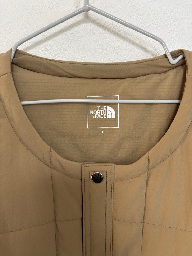 THE NORTH FACE ベージュ キルティングベスト L
