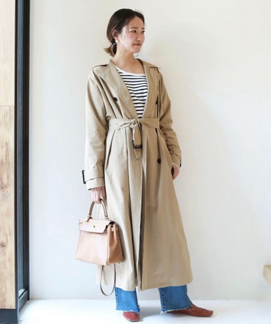 todayful ロングトレンチコート　38