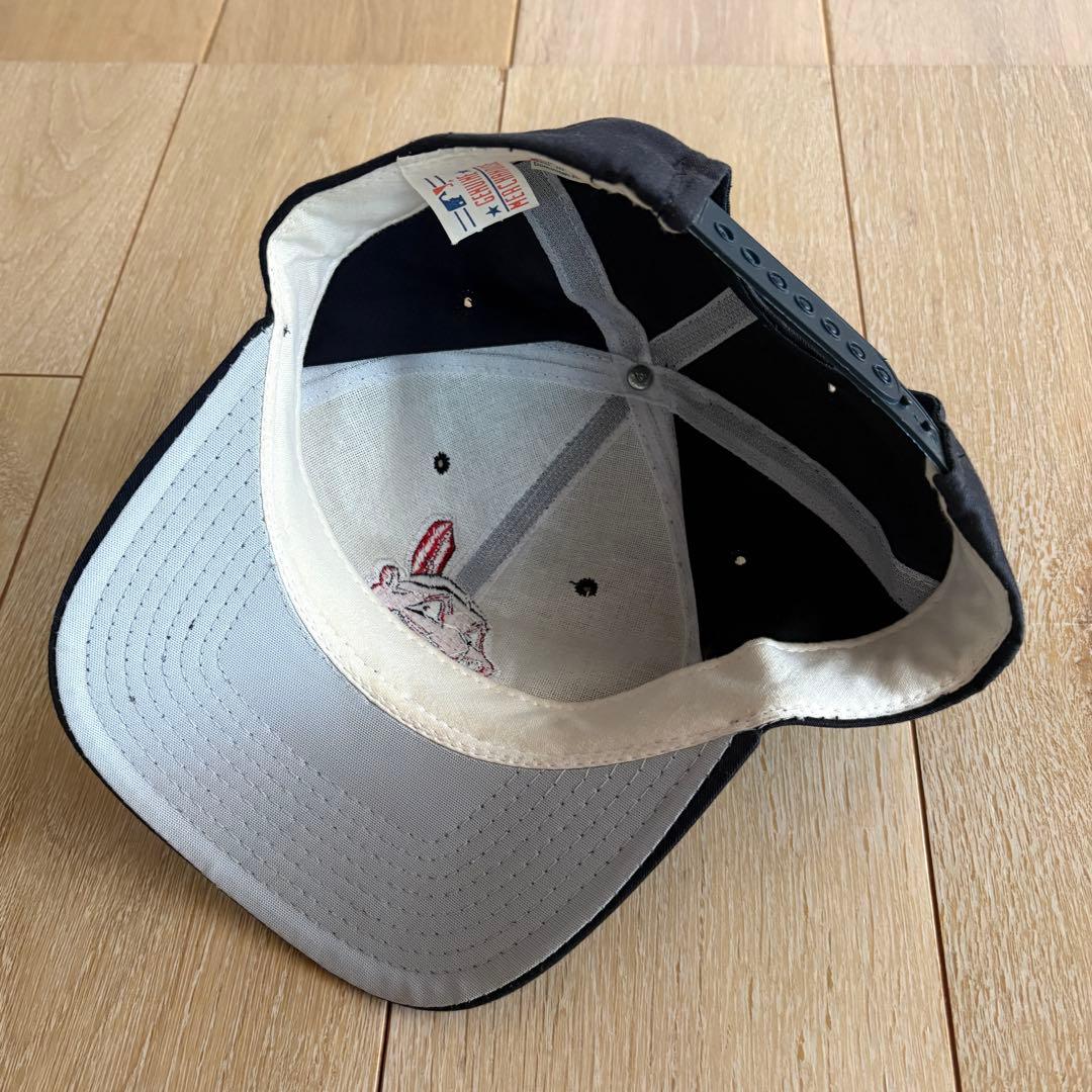 ★80s★ニューエラ★クリーブランド・インディアンス キャップ★ネイビー★中古
