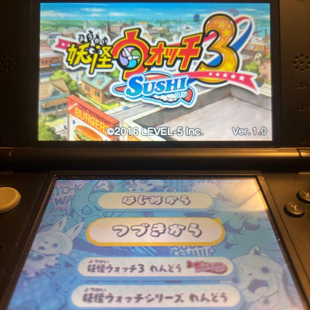 【動作確認⭕️】3DS 妖怪ウォッチ3 スキヤキ＋スシ＋テンプラ　3個セット