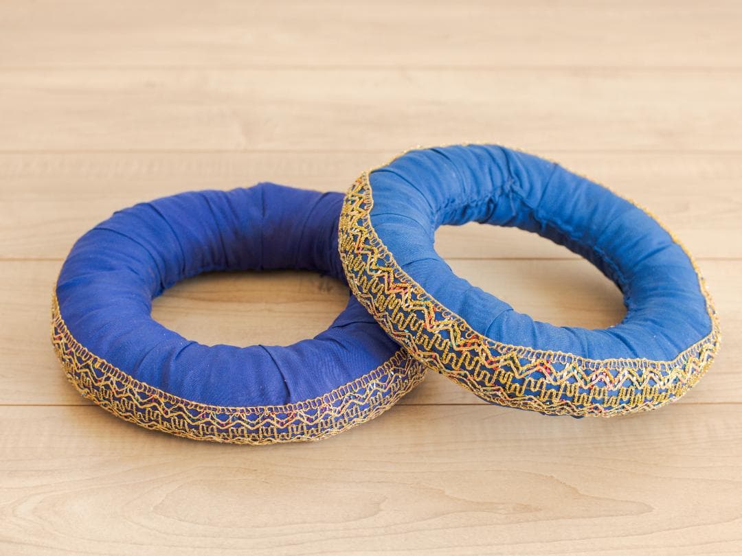 インド打楽器 タブラ&バヤンセット 台座付き