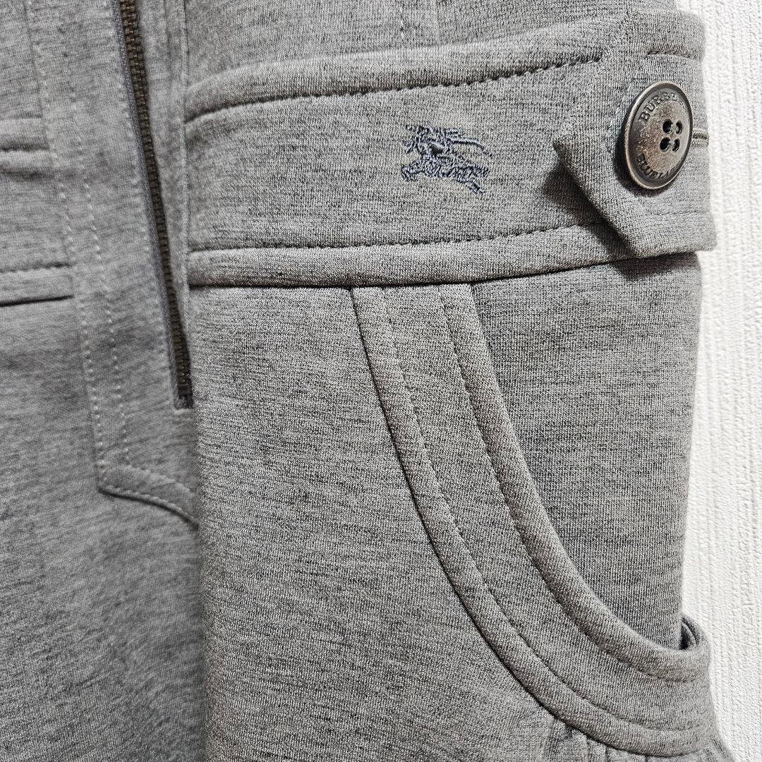 美品 BURBERRY BLUE LABEL ワンピース ジップアップ　グレー