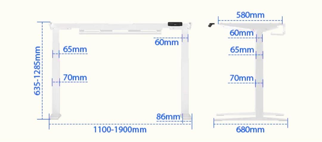 flexispot E7H 電動昇降式デスク 脚:ブラック 天板:メープル