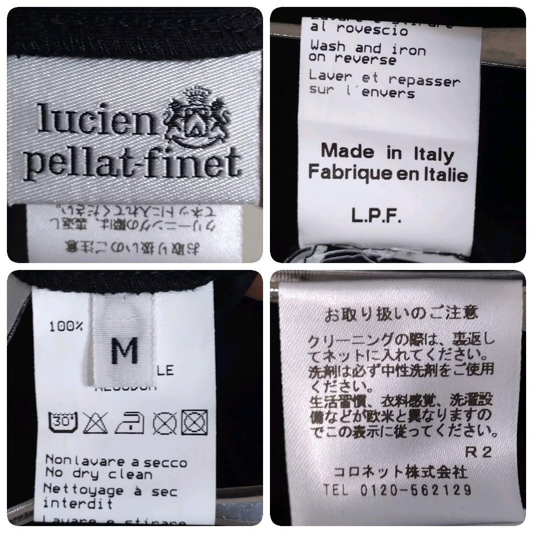 ルシアンペラフィネ★イタリー製 キャラクター 刺繍 半袖Tシャツ 黒 M