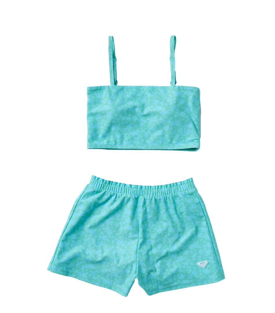 roxy キッズ　水着　ラッシュガード　ターコイズ　150