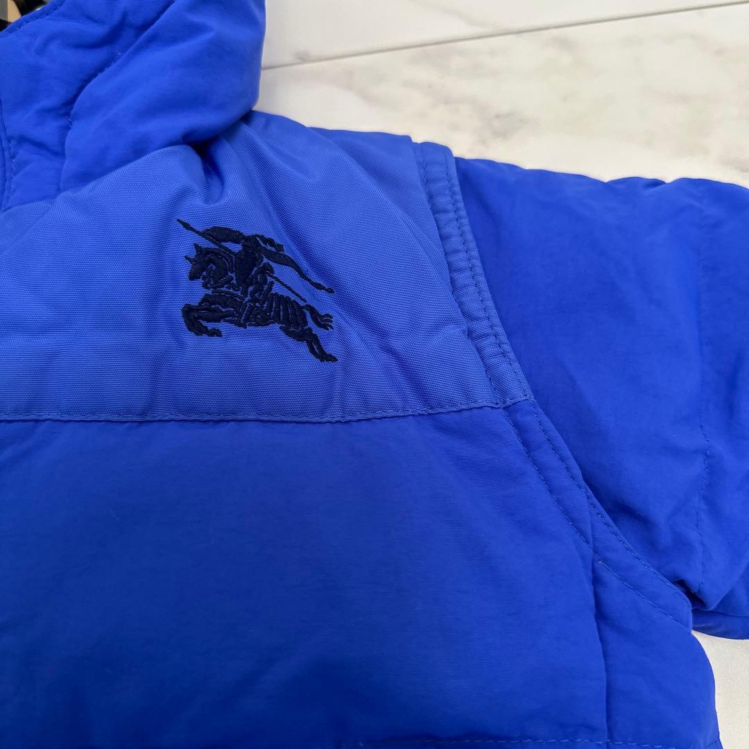 バーバリー　Burberry 青　ダウンジャケット　2歳サイズ92 キッズ