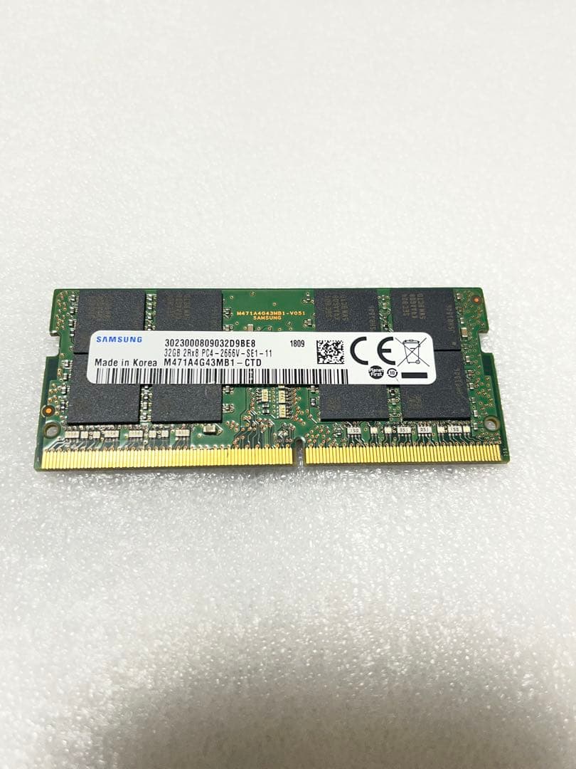 N4 Samsung 32GB DDR4 PC4 BIOSチェック✅