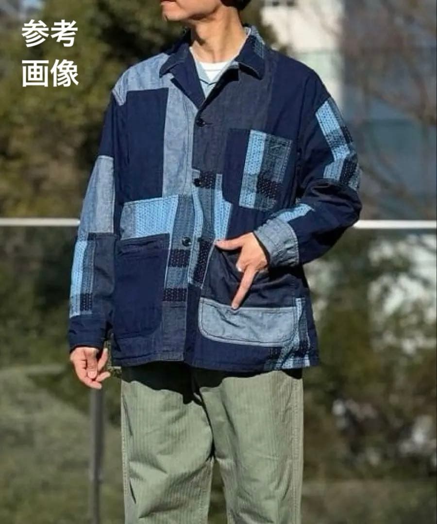 ジャケット・アウター BEAMSPLUS Chore Jacket Indigo Patchwork