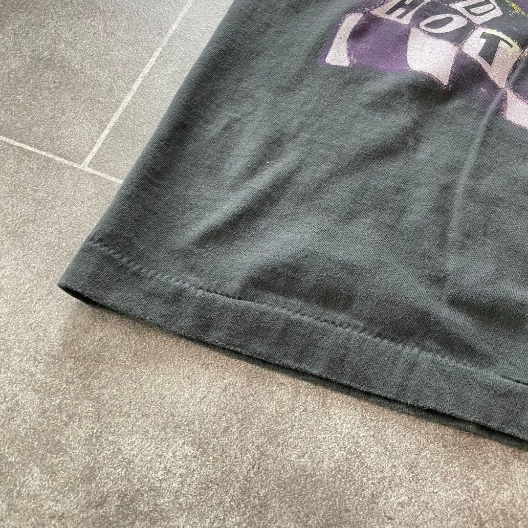 レッドホットチリペッパーズ Big smile S/S フェードTシャツ 墨黒