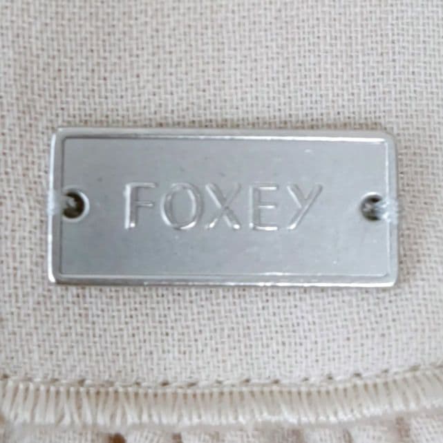 【FOXEY/フォクシー】ノースリーブワンピース　フレア　ロゴ　近年　Aライン