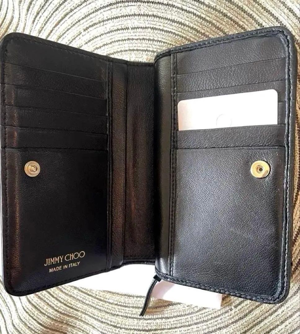 JIMMY CHOO 二つ折　財布　折財布　専用袋付