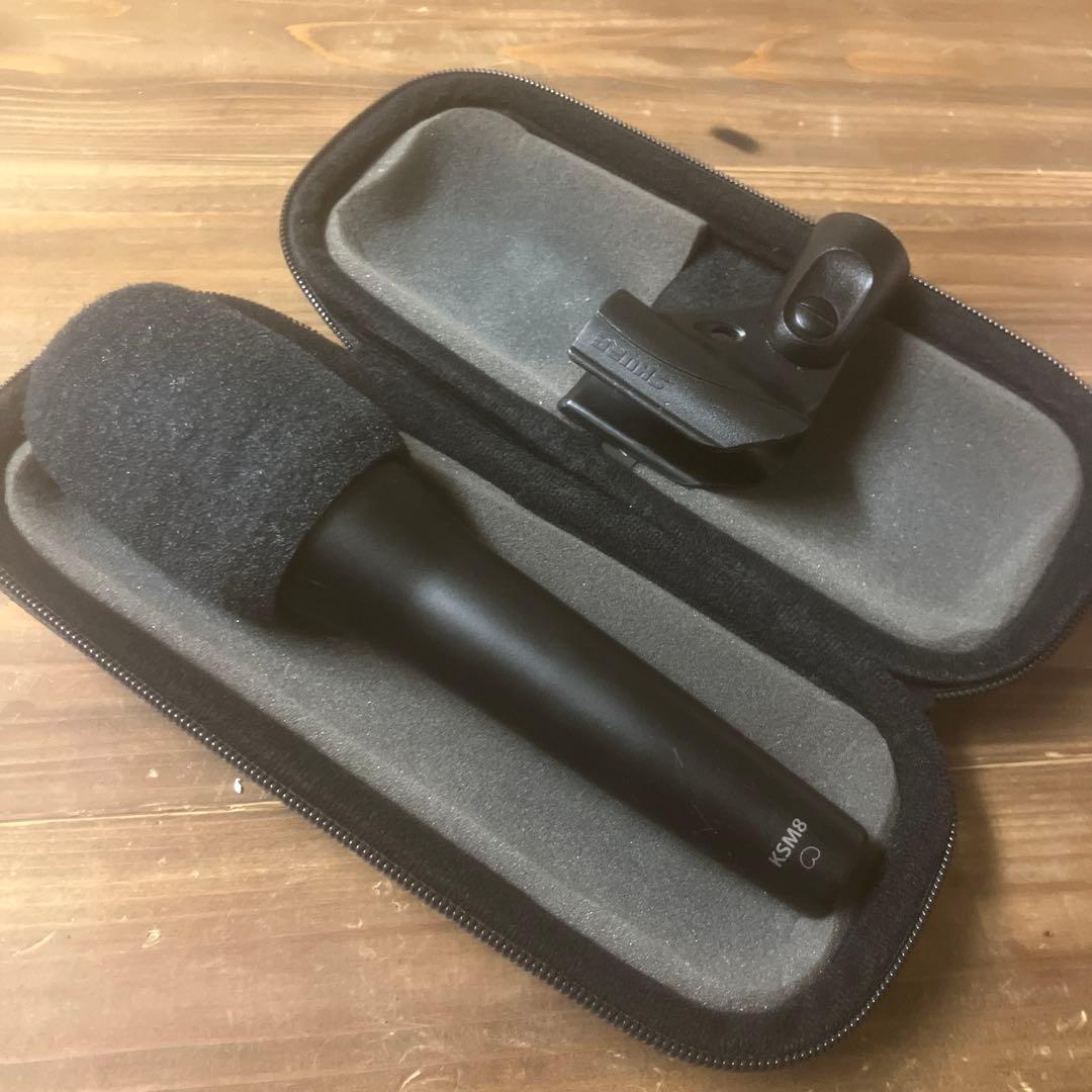 SHURE KSM8 ダイナミックマイク ケース ウインドスクリーン ホルダー付