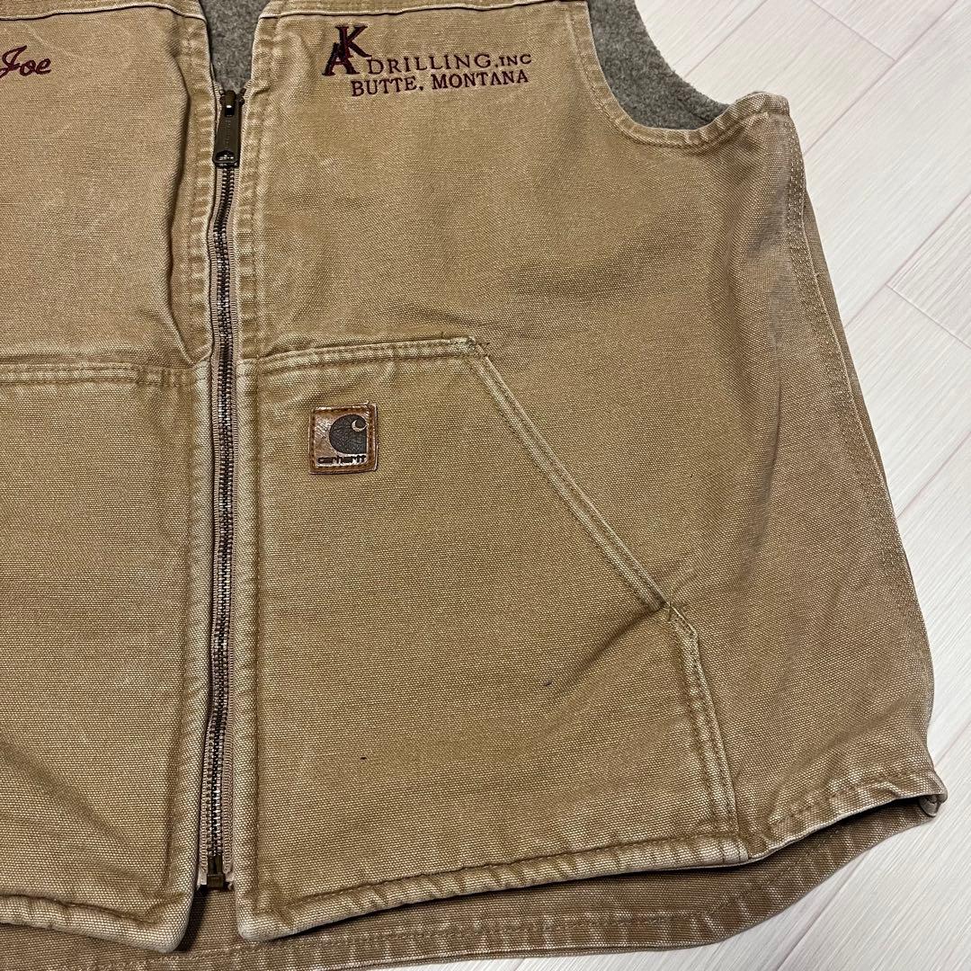 Carhartt ダック地ベスト 裏地ボア Lサイズ