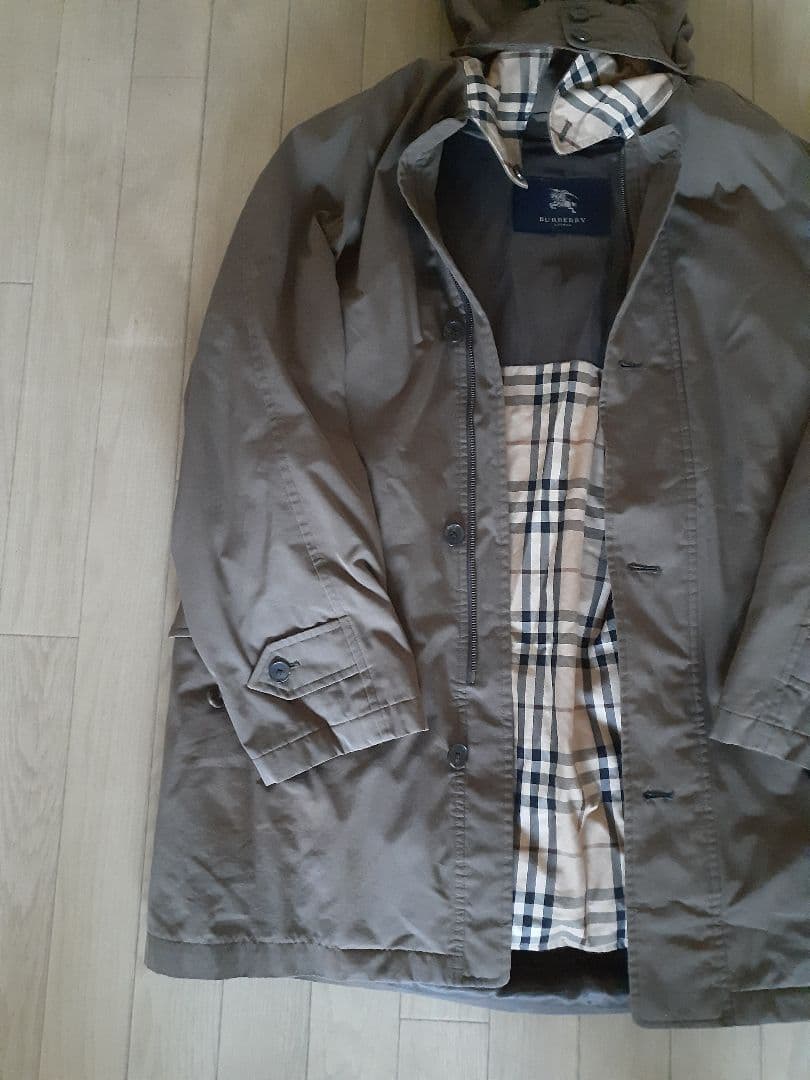 BurberryLondonノバチェック モッズコート カーキ