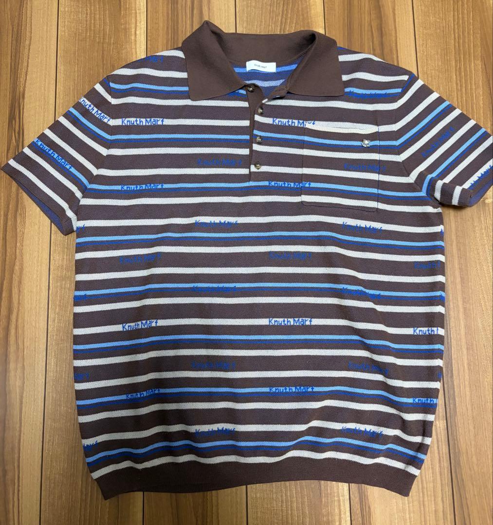 トップス Knuth Marf logo stripe polo knit(unisex)