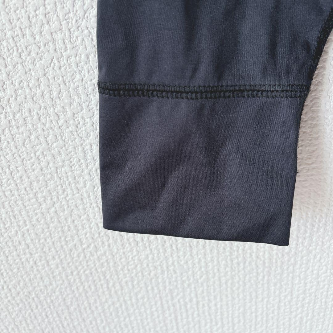 【ラバ】おうちdeホットヨガスーツ セットアップ ラグラン ストレッチ（L）黒