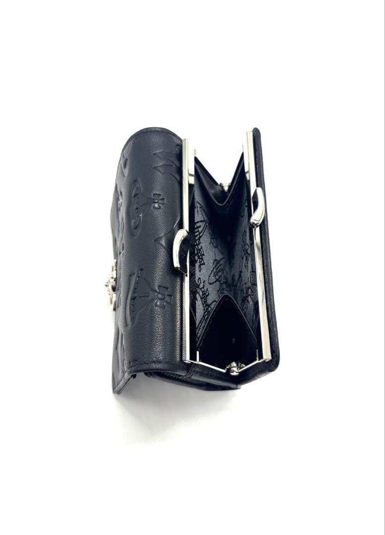 Vivienne Westwood 三つ折財布 マットレザー ブラック 美品
