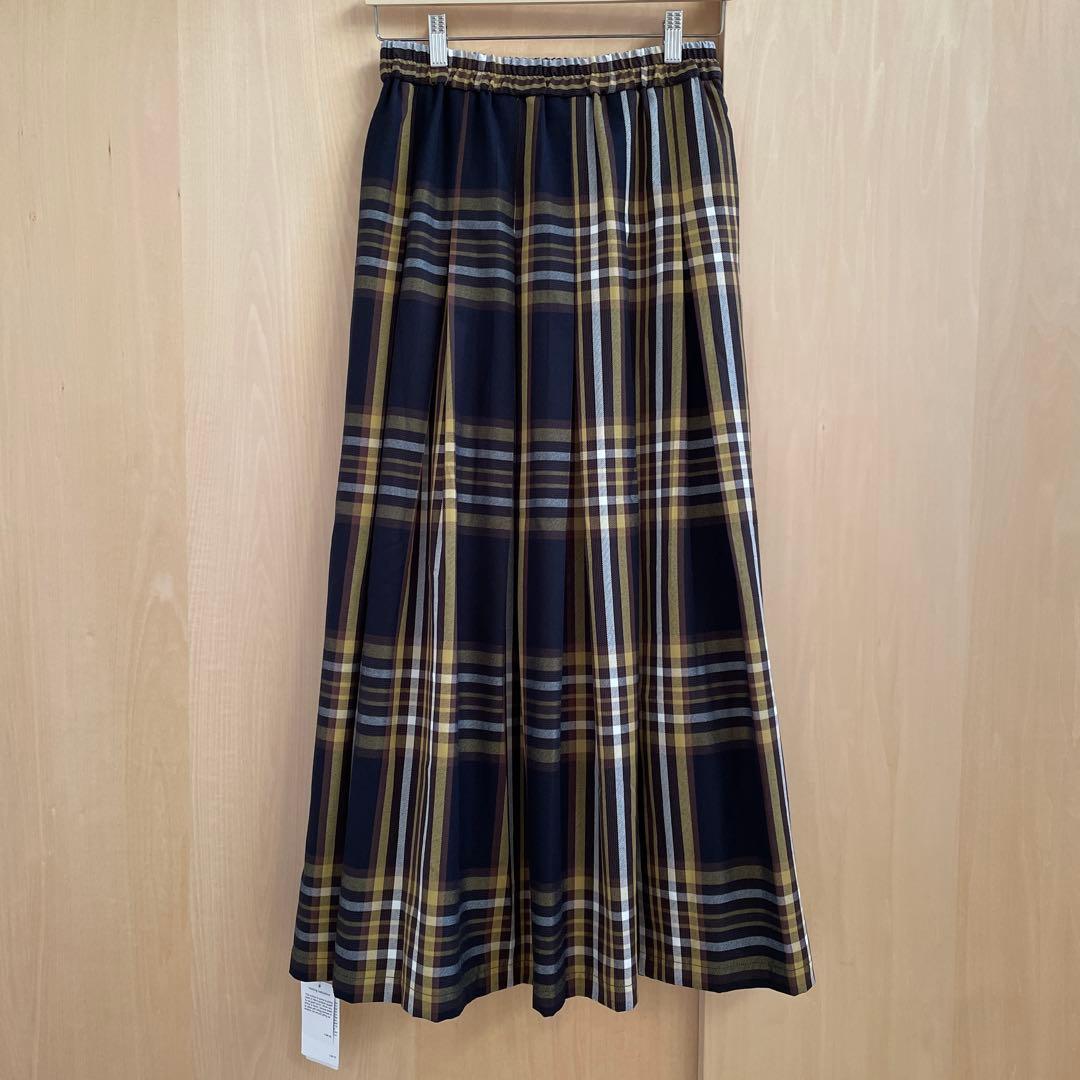 新品☆ アーバンリサーチ サニーレーベル　タックチェックイージースカート　38
