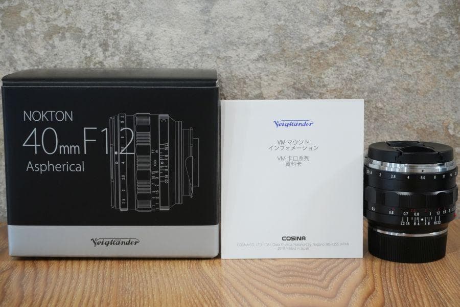 NOKTON 40mm F1.2 Aspherical VM 箱付き