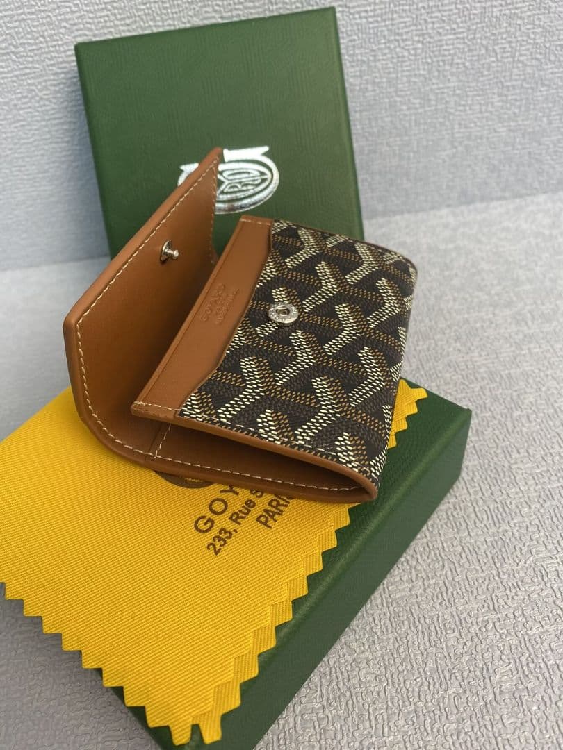 Goyard 二つ折り財布 ブラウン ベージュ