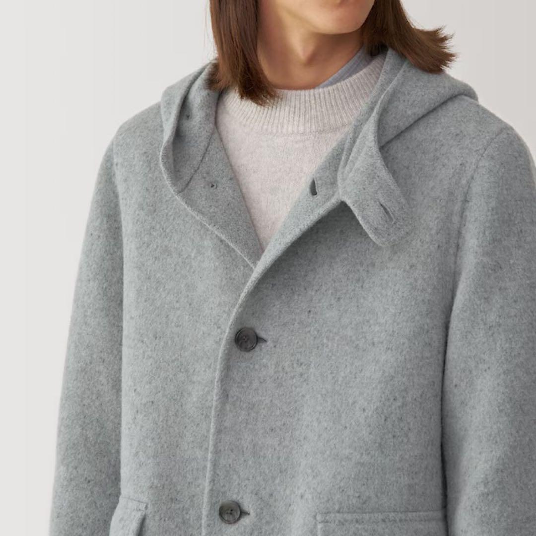新品未使用✨MUJI Labo無印良品 カシミヤ混 メンズダッフルコート 軽量