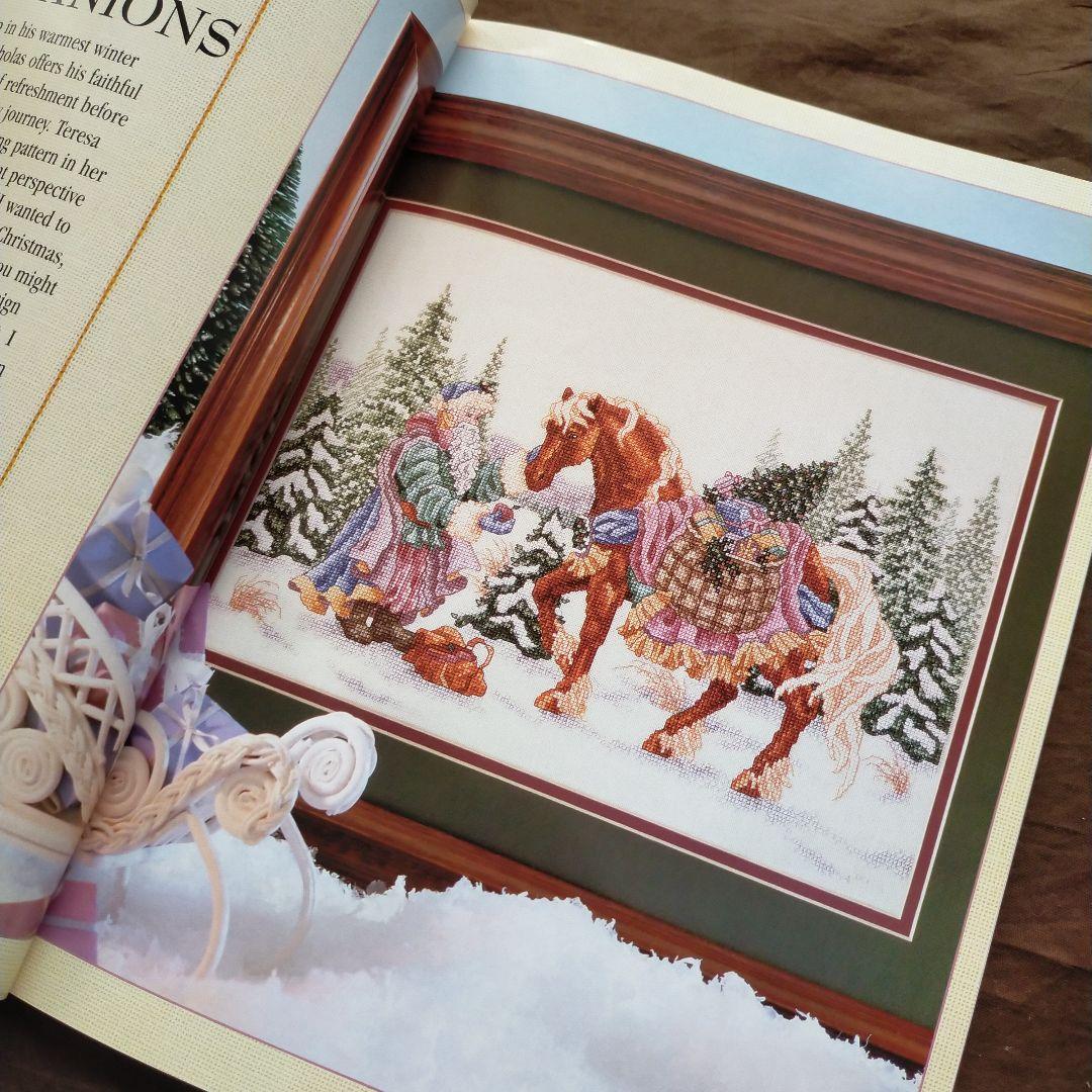クロスステッチ　絶版洋書　テレサ・ウェンツェラー　クリスマス