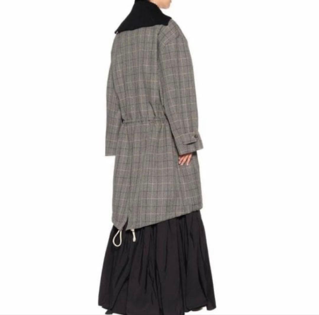 【定価25.7万】Plan C グレンチェック　コクーンコート