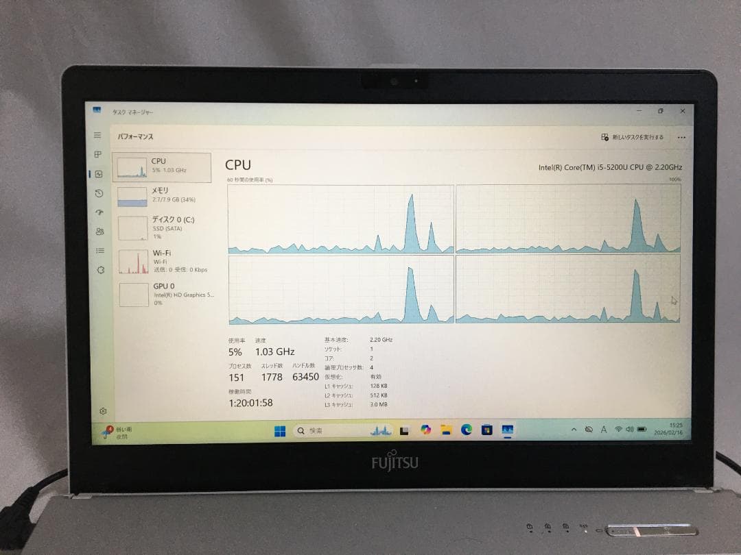 o*i様 Fujitsu LIFEBOOK SH/75/T
