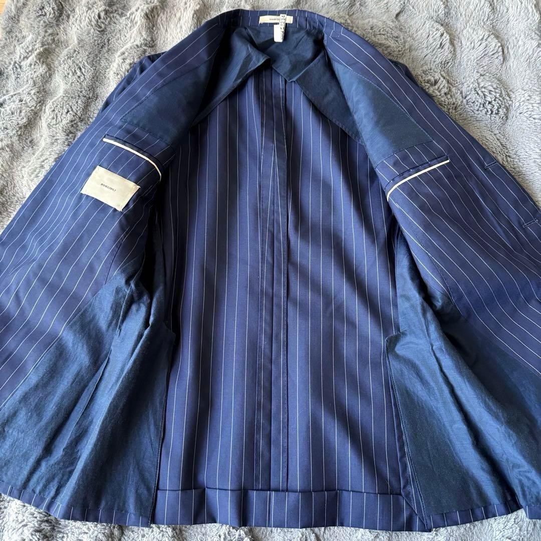 BOGLIOLI HAMPTON ネイビーストライプ 46 テーラードジャケット