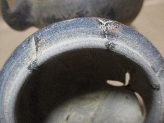 中国　宋　建窯　香炉　発掘　R77-2