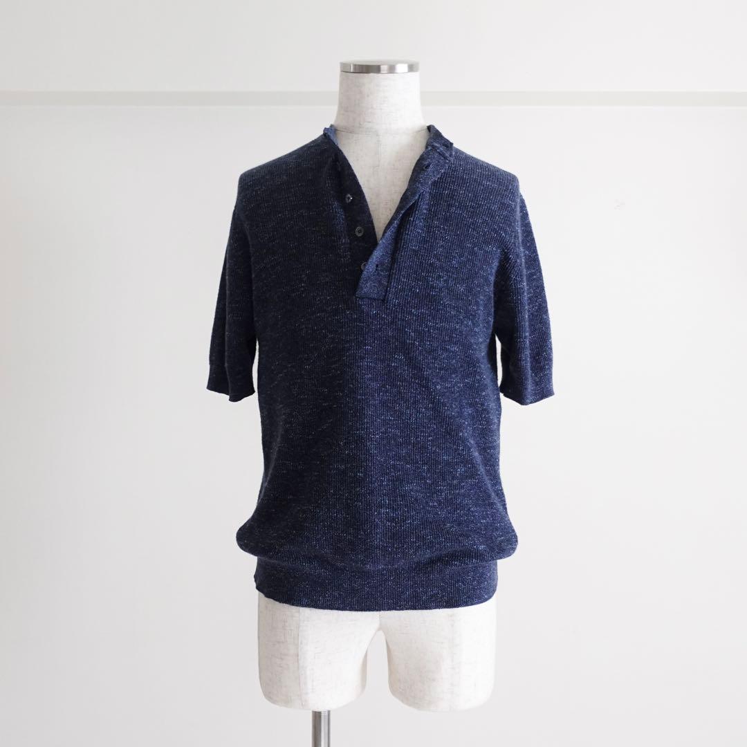 【イタリア製】FILIPPO DE LAURENTIIS ヘンリーネックTシャツ