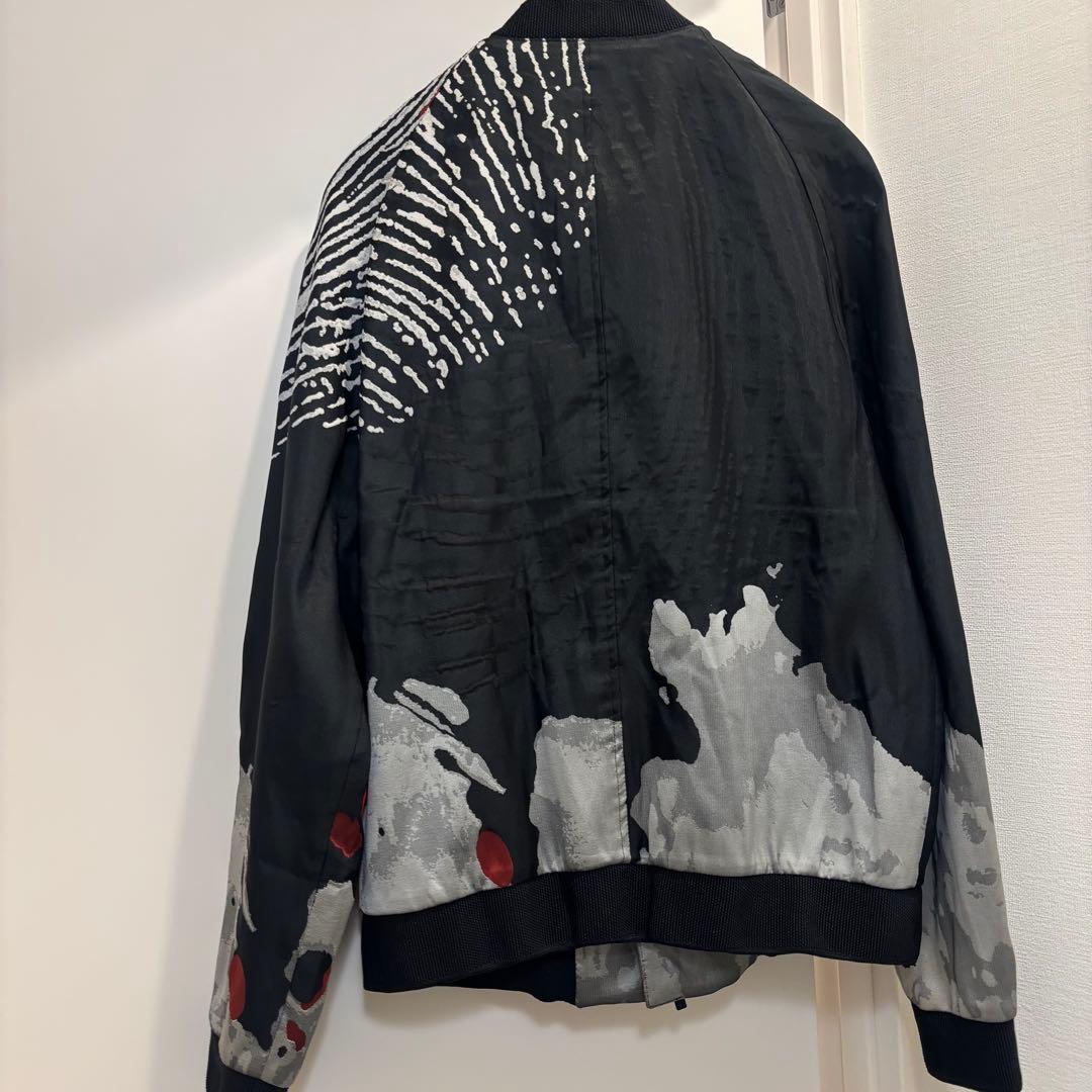 ktkky　EMPORIO ARMANI 指紋柄 ボンバージャケット