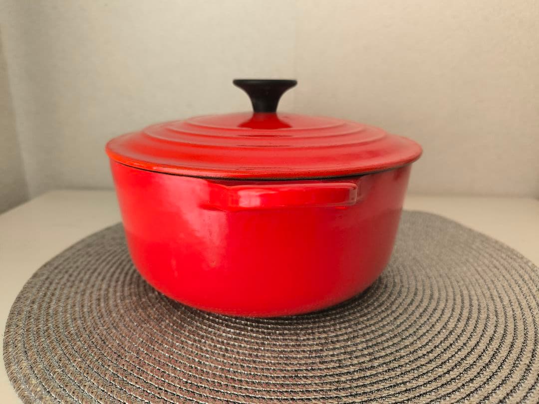Le Creuset ココットロンド20cm 赤　オレンジ