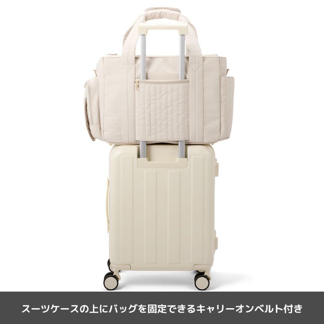 【即購入可❕】マザーズ機能が全部盛り！ファミリーライフボストンバッグ　ブラック