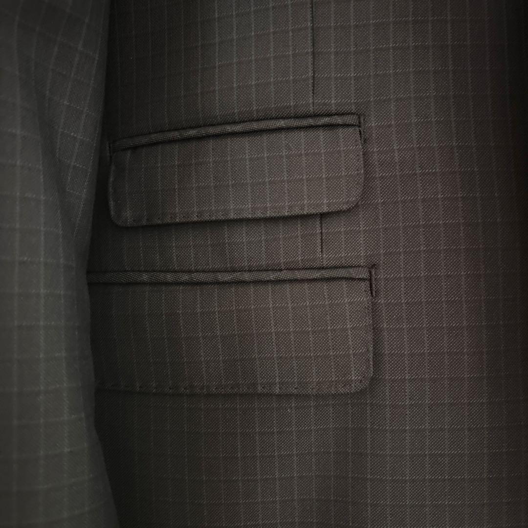 renoma HOMME レノマ　ネイビー スーツ　AB5 チェック
