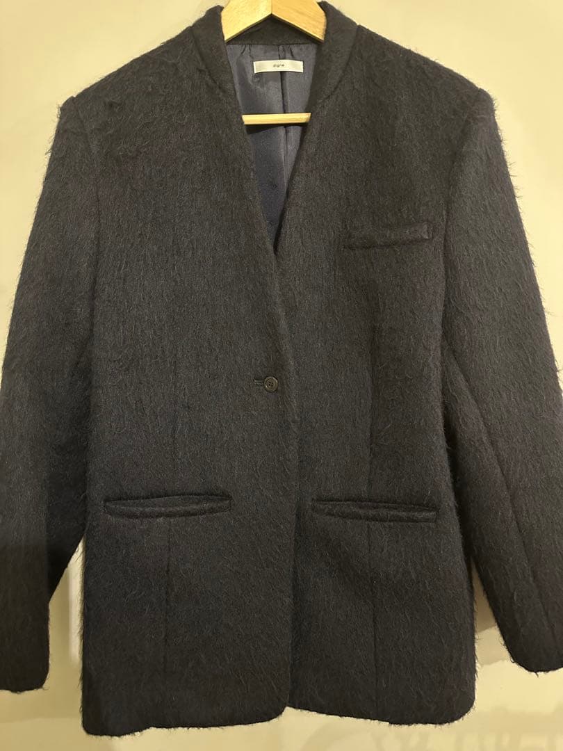digne jacket coat 2025AW ネイビー 1サイズ
