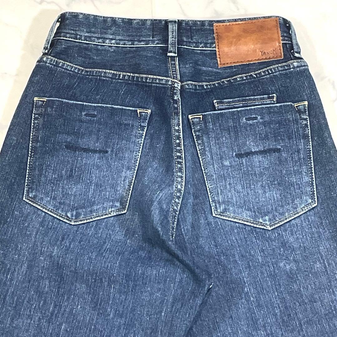 【美品】YANUK LOUISE PREMIUM2 ストレートデニムパンツ 23