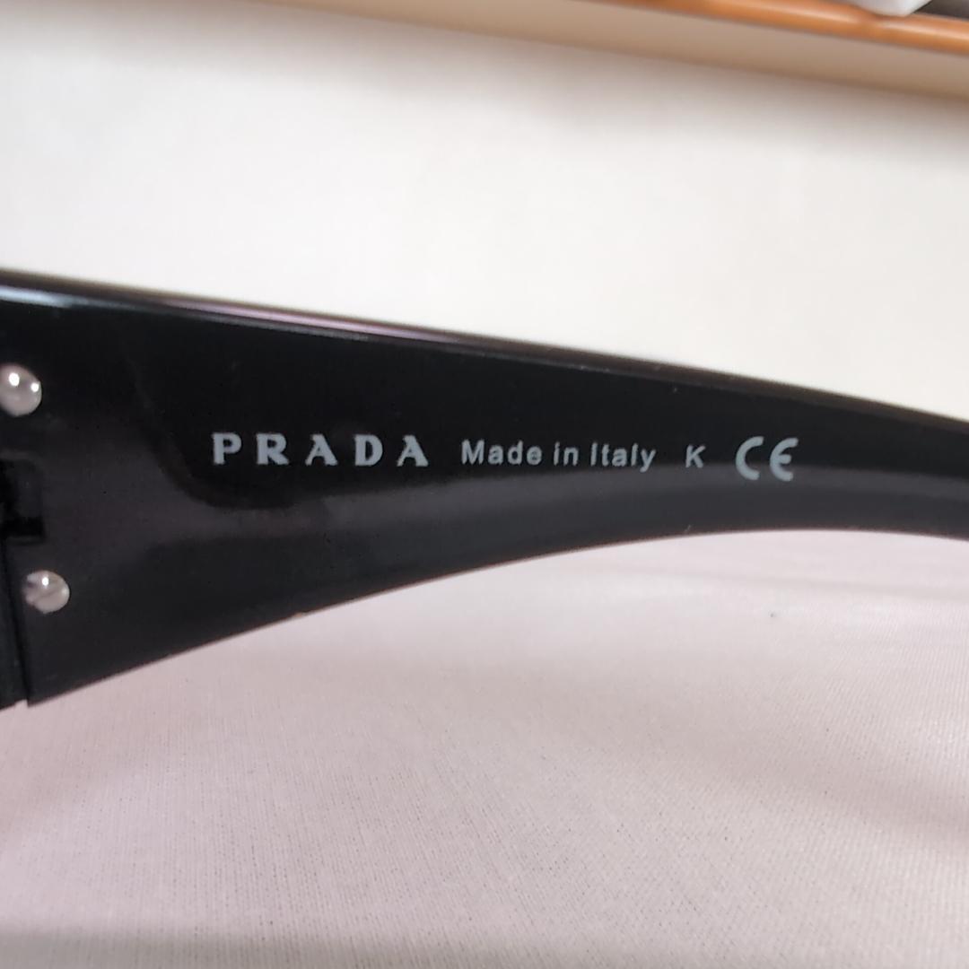 プラダ ＰＲＡＤＡ サイドロゴ 一眼シールドレンズ サングラス ブラック ３２８